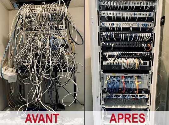 photo montrant des serveurs ayant subi une intervention de dépannage informatique